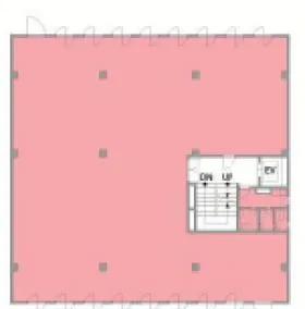 原宿312ビルの基準階図面