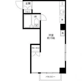 大橋コーポの基準階図面