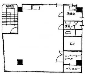 第1オークラビルの基準階図面