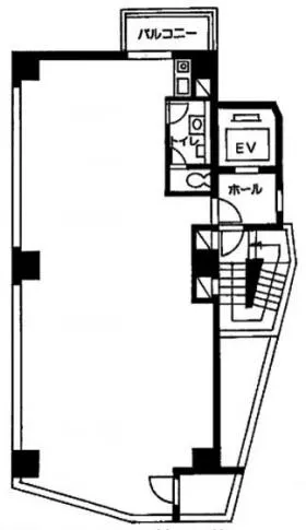 広尾GTビルの基準階図面