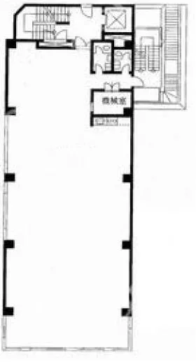 岩波書店アネックスビルの基準階図面