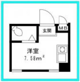 ハンエイビルの基準階図面