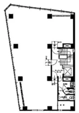 伊藤ビルの基準階図面