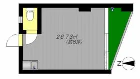 第2末廣ビルの基準階図面