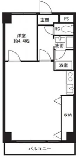 藤和三軒茶屋コープの基準階図面