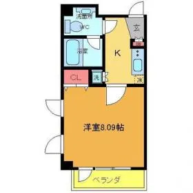 サンリット亀有の基準階図面