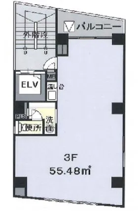 網代ビルの基準階図面