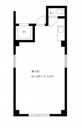 原田ビルの基準階図面