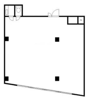岡本ビルの基準階図面