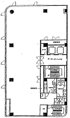 京橋日殖ビルの基準階図面