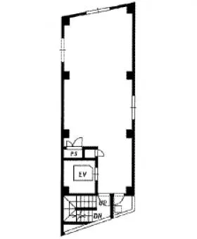 PVB EBISUビルの基準階図面