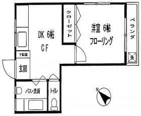 市ヶ谷タイホービルの基準階図面