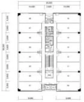 ビュレックス京橋の基準階図面