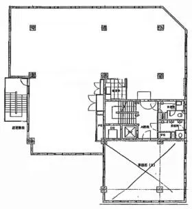 新々会館ビルの基準階図面