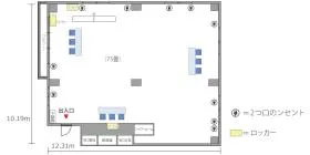 加瀬ビル134の基準階図面