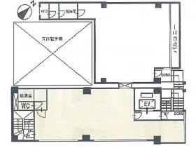 アイピートラスト川越ビルの基準階図面