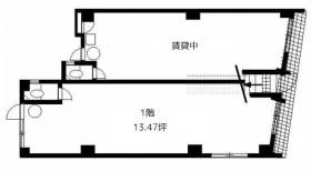 中央ビルの基準階図面