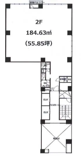 内神田東誠ビルの基準階図面