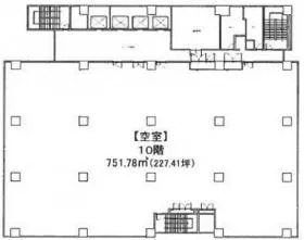 東日本不動産仙台ファーストビルの基準階図面
