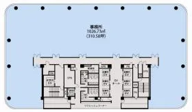 東京建物仙台ビルの基準階図面