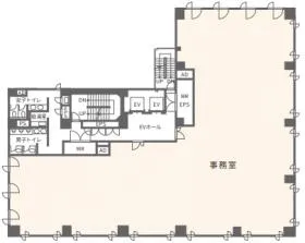 A-place渋谷金王の基準階図面