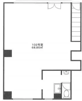 KNビルの基準階図面