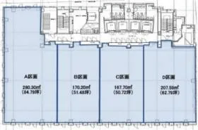 御堂筋MTRビルの基準階図面