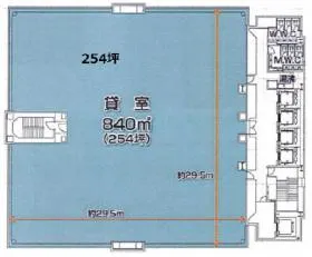 シュナイダーエレクトリック大阪ビルディングビルの基準階図面