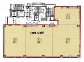 ORIX久太郎町ビルの基準階図面
