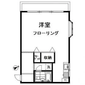 サンリバー六本木の基準階図面