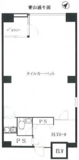 ワークス南青山の基準階図面