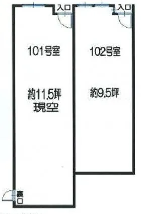 乃木坂プレースの基準階図面