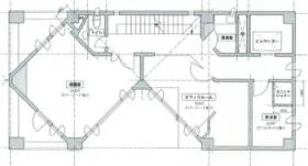 WAVE渋谷の基準階図面