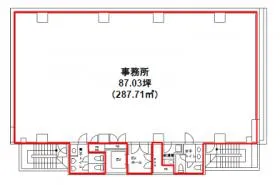 Daiwa日本橋本石町ビルの基準階図面