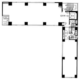 サクセス泉岳寺ビルの基準階図面
