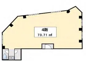 松屋ビルの基準階図面