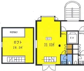 オフィスアイビルの基準階図面