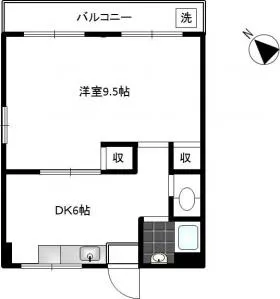 第1長門ビルの基準階図面
