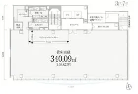 PMO西新橋の基準階図面
