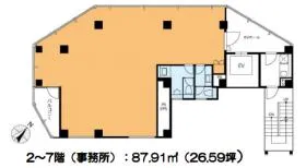 VORT新橋NEXの基準階図面