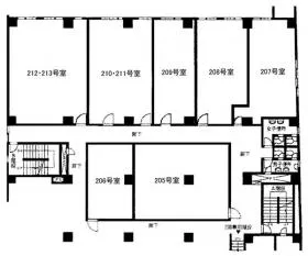 コントワール新宿の基準階図面