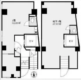 シルエットプレイスの基準階図面