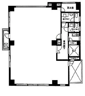 豊前屋ビルの基準階図面