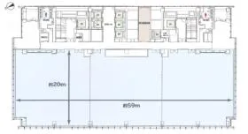 太陽生命日本橋ビル(日本橋二丁目再開発A街区)の基準階図面