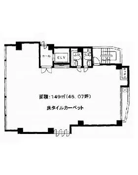 YODAビルの基準階図面