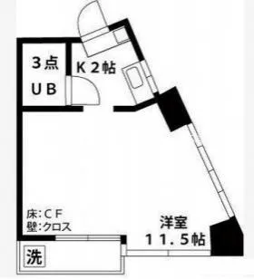 ベルコーポの基準階図面