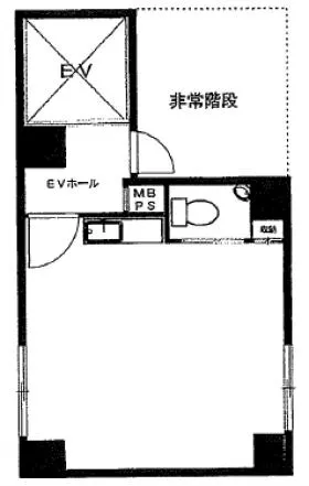 YMビルの基準階図面