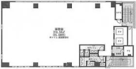 太平洋不動産新宿ビルの基準階図面