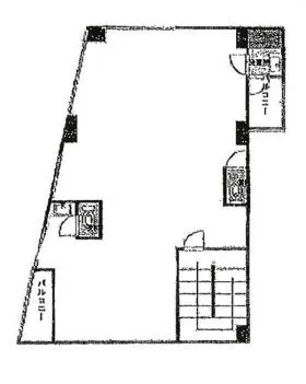 第2麻布ビルの基準階図面