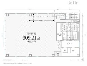 PMO内神田の基準階図面